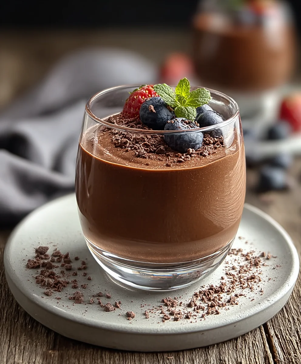 Schokoladen Protein Pudding im Glas: Einfach lecker!