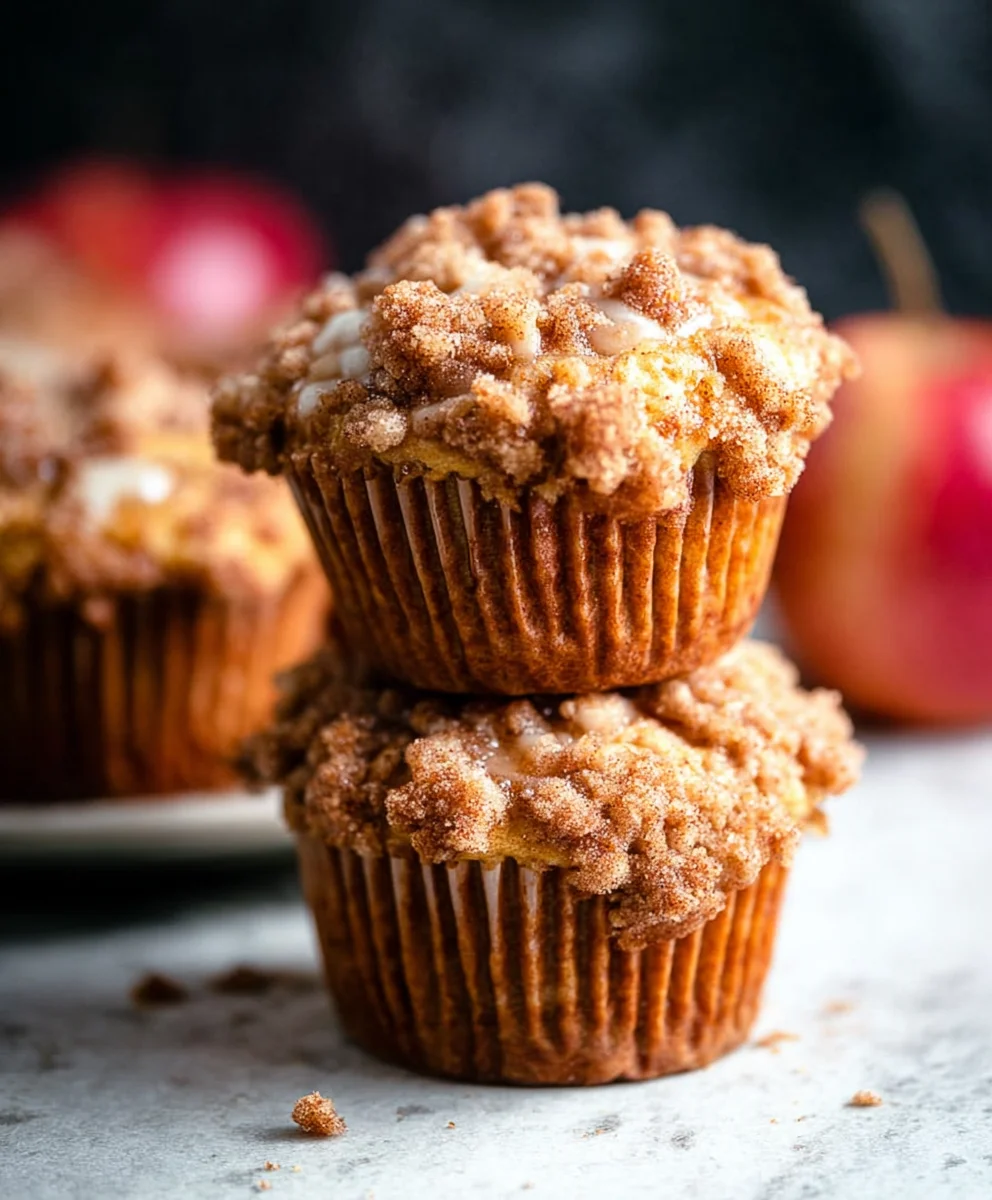 Einfache Apfel-Crumble-Muffins: Lecker & Schnell