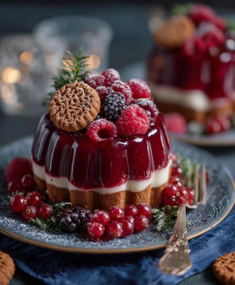 Spekulatius Dessert: Alkoholfreie Non-Alcoholic Beeren-Sünde für Weihnachten