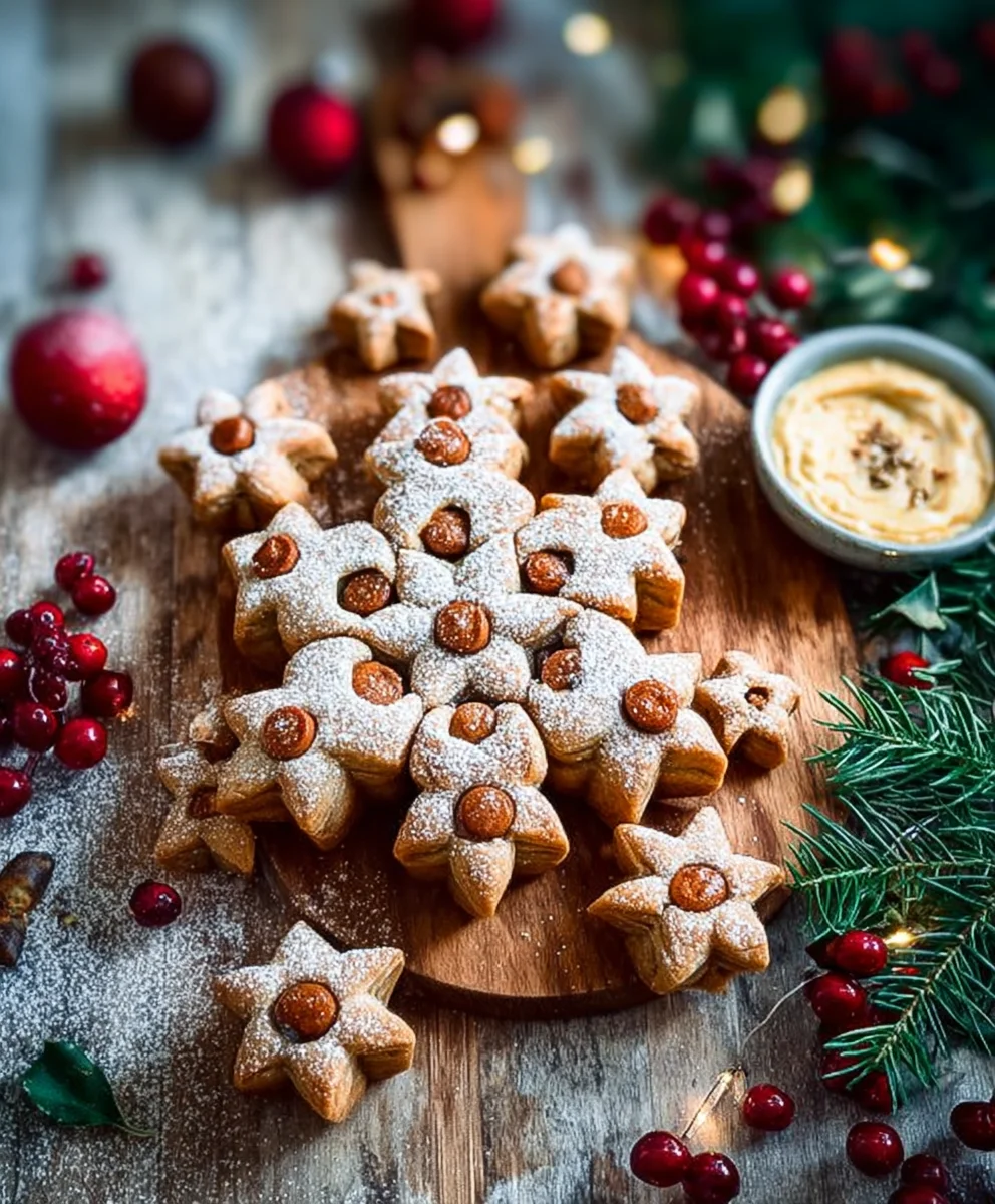 Blätterteig-Stern mit Rinderwürstchen - Festlich & Einfach