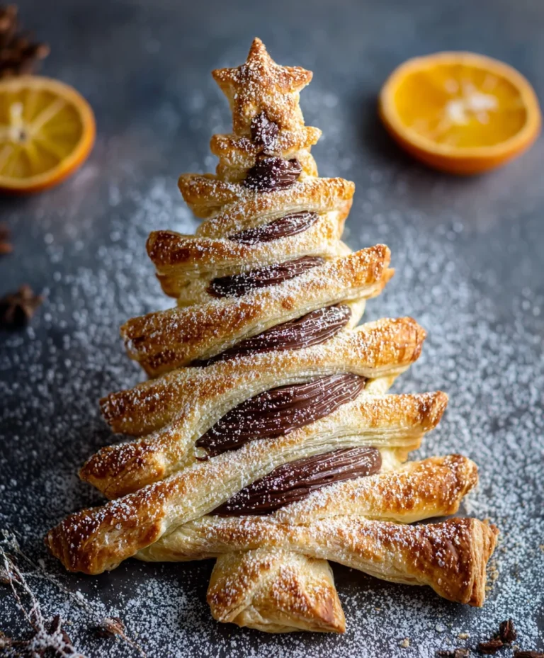 Nutella Tannenbaum: Leckerer Blätterteig-Weihnachtsbaum