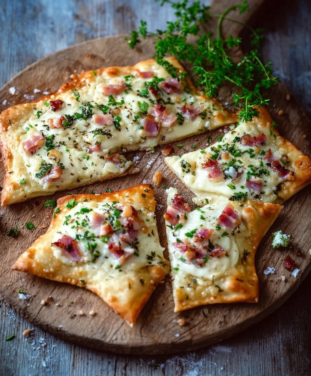 Flammkuchen-Sterne: Festliches Fingerfood & Weihnachtliche Snacks