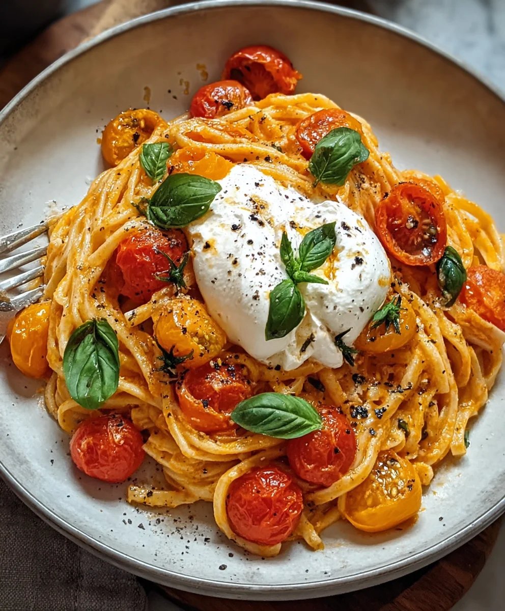 Blitz-Pasta: Tomaten-Burrata in Min.