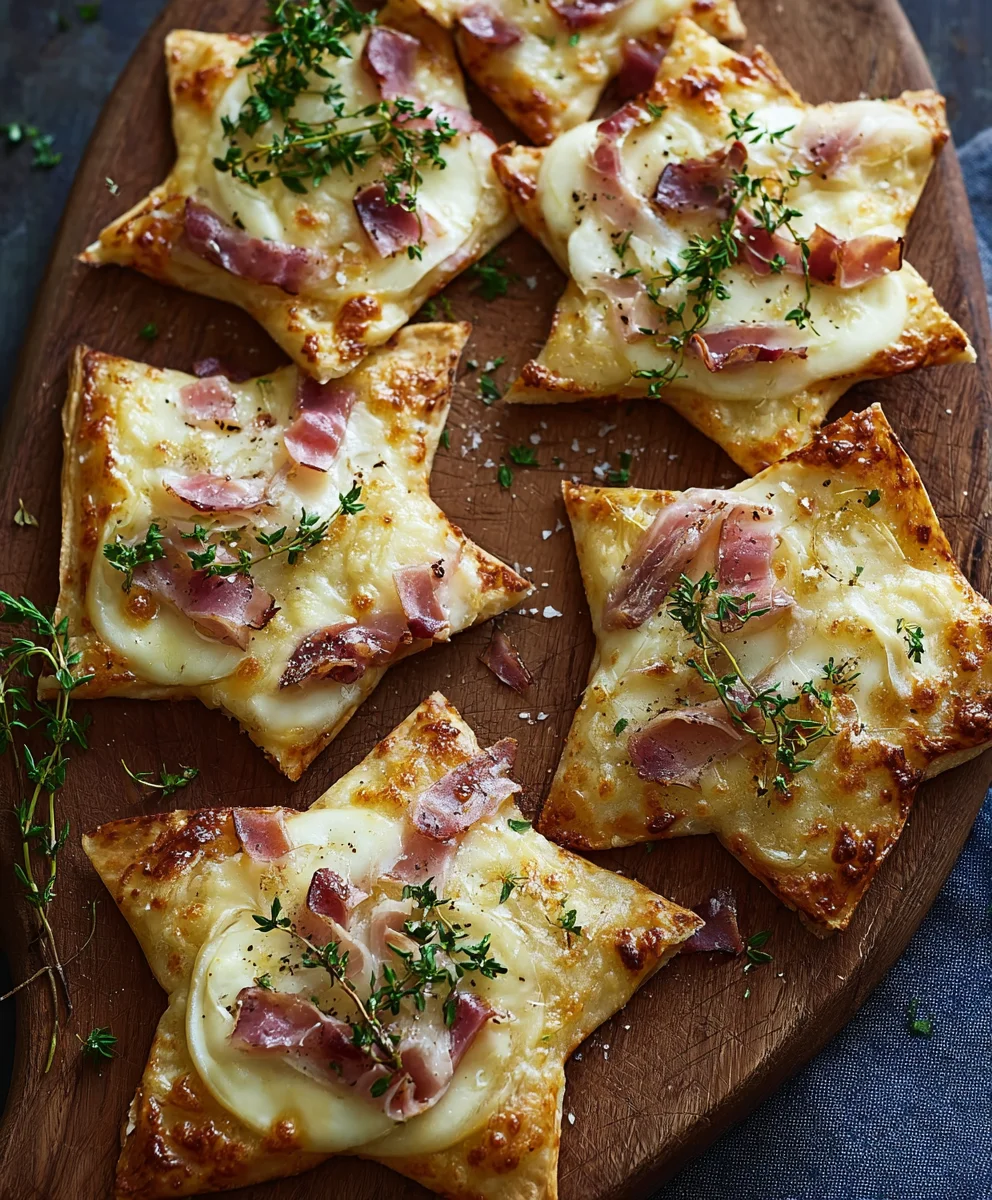 Mini Flammkuchen Sterne: Lecker & Schnell Rezept