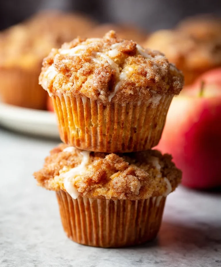 Einfache Apfel-Crumble-Muffins: Lecker & Schnell