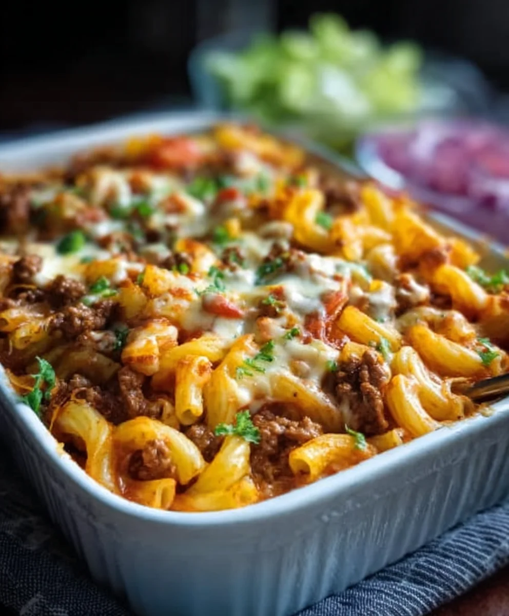 Big Mac Auflauf: Kult-Dressing & Rindfleisch-Nudeln